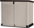 Abri horizontal range poubelle 1200 L beige