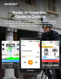 Compteur vélo sans fil écran 3,5 pouces VO2 analyse entraînement 35 h