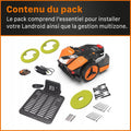 Robot tondeuse 500 m2 caméra 4K IA coupe bordures multizone