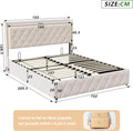 Lit coffre 160x200 cm LED USB tête de lit rangement velours