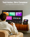 Enceinte karaoké écran 2 micros sans fil 140 W WiFi HDMI TV
