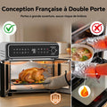 Friteuse sans huile 23 L double zone 15 programmes portes françaises