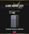 NAS 2 baies 4 Go RAM NFC LAN 1 GbE système débutant sans disque
