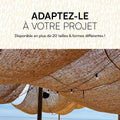Voile ombrage coco toile écologique plusieurs tailles formes terrasse jardin pergola