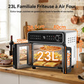 Friteuse sans huile 23 L double zone 15 programmes portes françaises