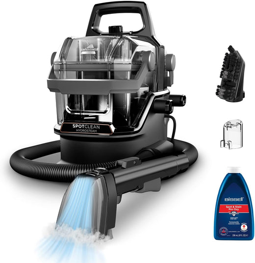 Shampouineuse canapé 1000 W technologie HydroSteam pour tapis tissus voiture