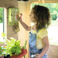 Maison jardinage enfant jardinière treillis mangeoire récupérateur eau dès 2 ans