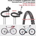 Porte vélo électrique attelage 2 vélos charge 60 kg feu arrière noir